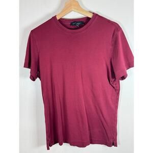 Robert Barakett Men’s T Shirt The Barakett Tee Small Pima cotton Burgundy